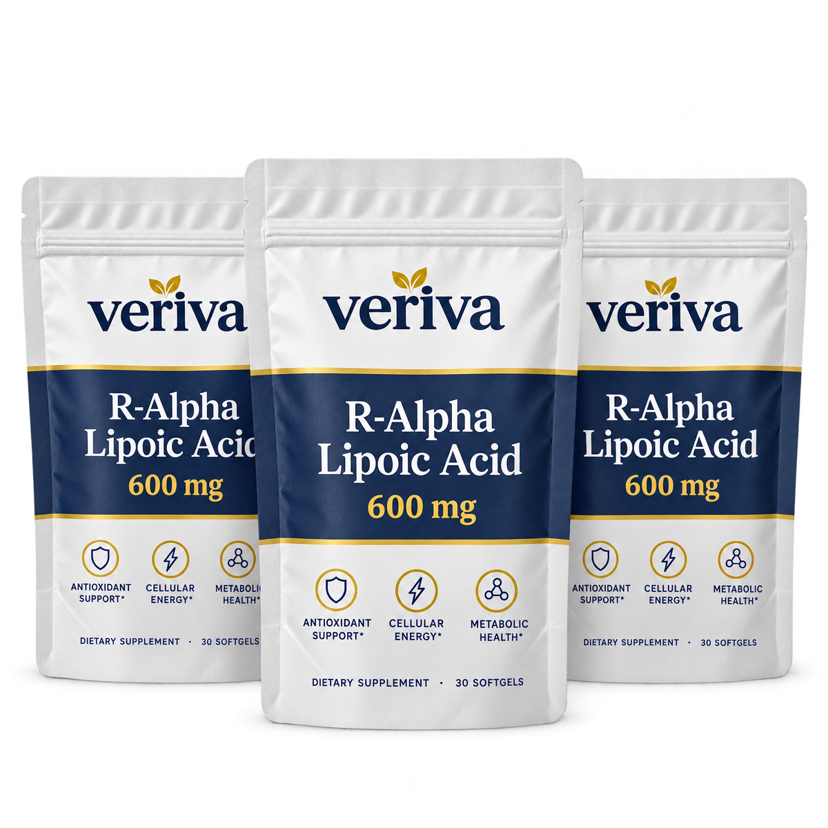 Three Veriva pouches
